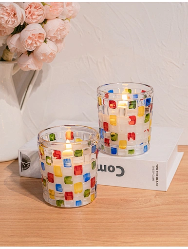 LED glass candle